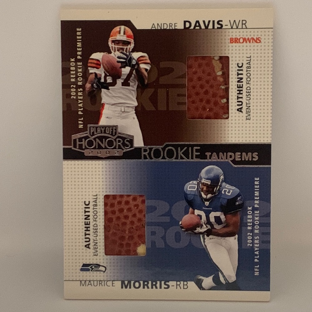 ANDRE DAVIS MAURICE MORRIS 2002 Playoff Honors Rookie Tandems #RT-6 (015)